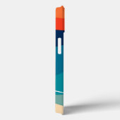 Geometrische middeleeuwse retro Waves regenboogren Case-Mate iPhone Case (Achterkant / Rechts)