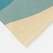 Geometrische middeleeuwse retro Waves regenboogren Fleece Deken (Hoek)