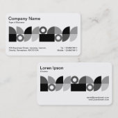 Geometrische middenband v3 visitekaartje (Voorkant / Achterkant)