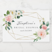 Geometrische mini mousserende wijnflesetiketten sparkling wijnetiket (Enkel label)