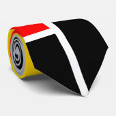 Geometrische minimale kleurenweergave Mondriaan Stropdas (Opgerold)