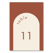 Geometrische minimale terracottasverbinding kaart (Achterkant)