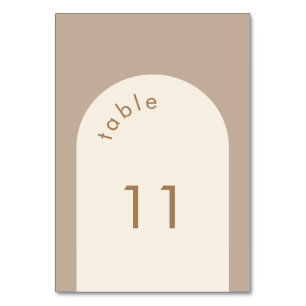 Geometrische minimale zand-beige-wapenweddenschap kaart