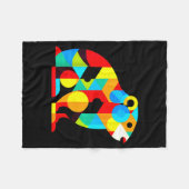 Geometrische minimalisme moderne illustratie bosma fleece deken (Voorkant (Horizontaal))