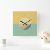 Geometrische minimalist 02 vierkante klok (Huis)
