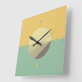 Geometrische minimalist 02 vierkante klok (Hoek)