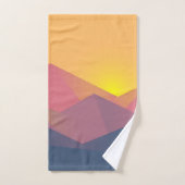 Geometrische minimalistisch ritsgebergte bad handdoek (Handdoek)