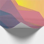 Geometrische minimalistisch ritsgebergte cadeaupapier (Hoek)