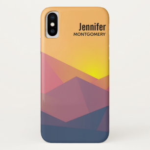 Geometrische minimalistisch ritsgebergte Case-Mate iPhone case