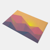 Geometrische minimalistisch ritsgebergte deurmat (Schuin)