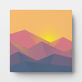 Geometrische minimalistisch ritsgebergte fotoplaat (Voorkant)