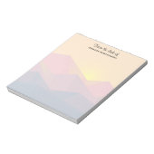 Geometrische minimalistisch ritsgebergte notitieblok (Linkerzijde)