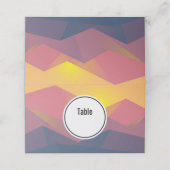 Geometrische minimalistisch ritsgebergte plaatskaartje (Buitenkant ongevouwen)