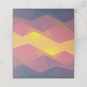 Geometrische minimalistisch ritsgebergte plaatskaartje (Buitenkant ongevouwen)