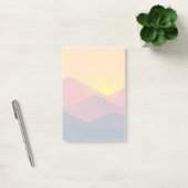 Geometrische minimalistisch ritsgebergte post-it® notes (Kantoor)