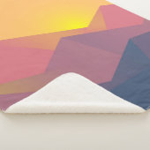 Geometrische minimalistisch ritsgebergte sherpa deken (3/4)