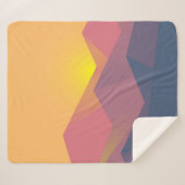 Geometrische minimalistisch ritsgebergte sherpa deken (Voorkant (horizontaal))