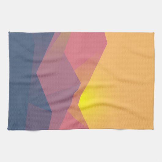 Geometrische minimalistisch ritsgebergte theedoek (Horizontaal)