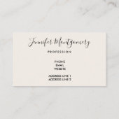 Geometrische minimalistisch ritsgebergte visitekaartje (Achterkant)