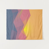 Geometrische minimalistisch ritsgebergte wandkleed (Voorkant (horizontaal))