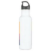 Geometrische minimalistisch ritsgebergte waterfles (Achterkant)