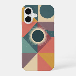 Geometrische Minimalistische Eclipse iPhone 16 Hoesje