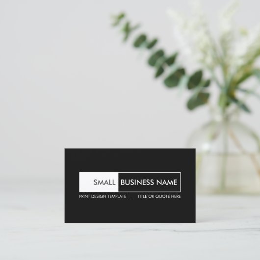 Geometrische minimalistische, eenvoudige moderne u visitekaartje (Staand voorkant)