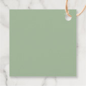 Geometrische minimalistische eucalyptus bruiloft bedankjes labels (Achterkant)