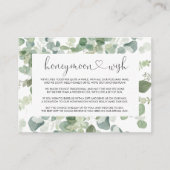 Geometrische Minimalistische Eucalyptus Huwelijksr Informatiekaartje (Voorkant)