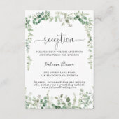 Geometrische minimalistische Eucalyptus Weddenscha Informatiekaartje (Voorkant)