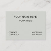Geometrische minimalistische hedendaagse geometris visitekaartje (Achterkant)