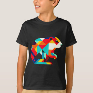 Geometrische minimalistische moderne illustratie b t-shirt