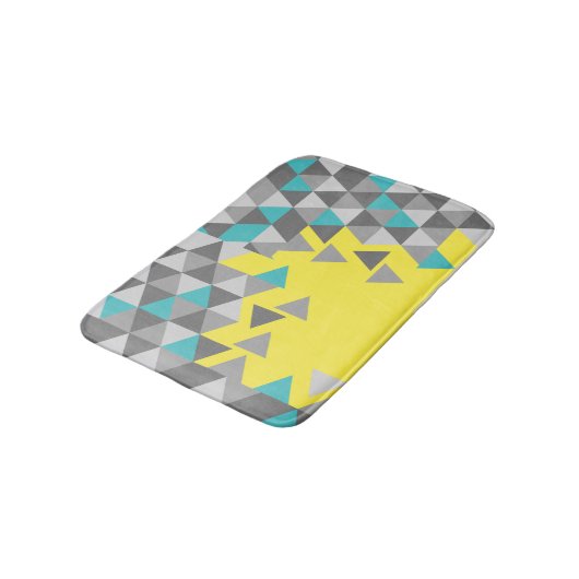 Geometrische minimalistische patroonKLEUR VAN HET  Badmat (Gekanteld)