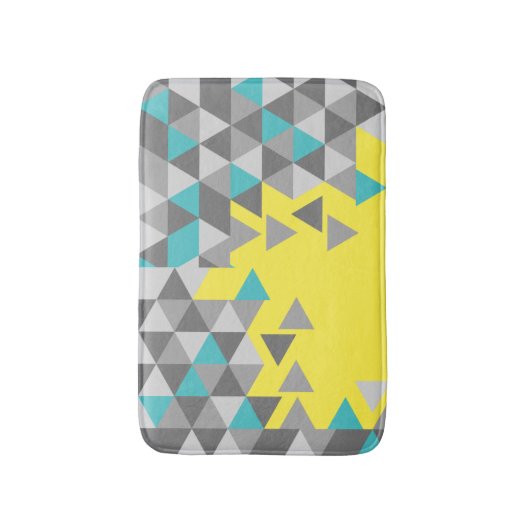 Geometrische minimalistische patroonKLEUR VAN HET  Badmat (Voorkant Verticaal)