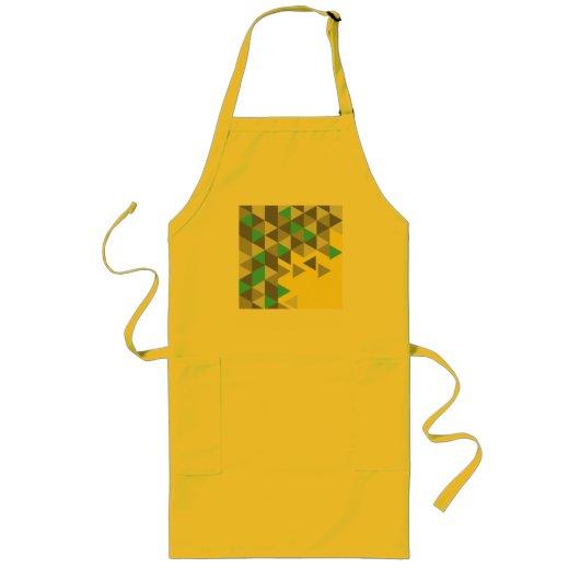 Geometrische minimalistische patroonKLEUR VAN HET Lang Schort (Voorkant)