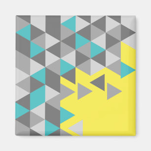 Geometrische minimalistische patroonKLEUR VAN HET Magneet