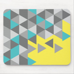 Geometrische minimalistische patroonKLEUR VAN HET Muismat