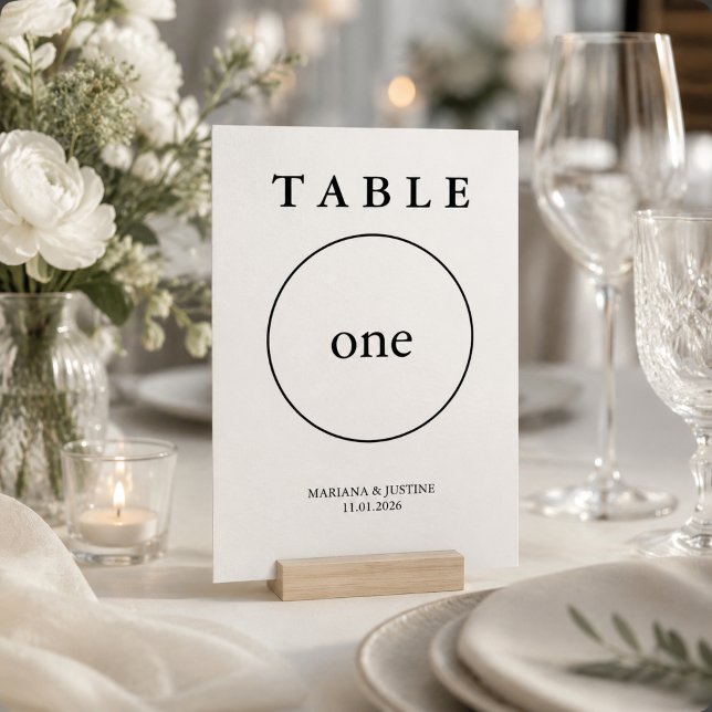 Geometrische minimalistische winter bruidstafel nu (Editorial Minimalist Winter Wedding Geometric Table Number)
