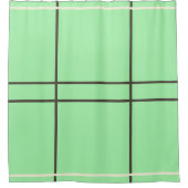 Geometrische Mint Chocolade Chip Ijsmaken Douchegordijn (Voorkant)