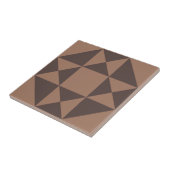 Geometrische mocha mousse tegel vloerinspiratie tegeltje (Zijkant)