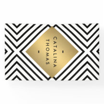 Geometrische Mod Vet Zwart-wit Patroon