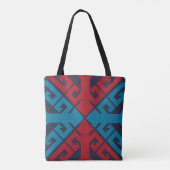 Geometrische mode classic schattig-trendy kleurrij tote bag (Achterkant)