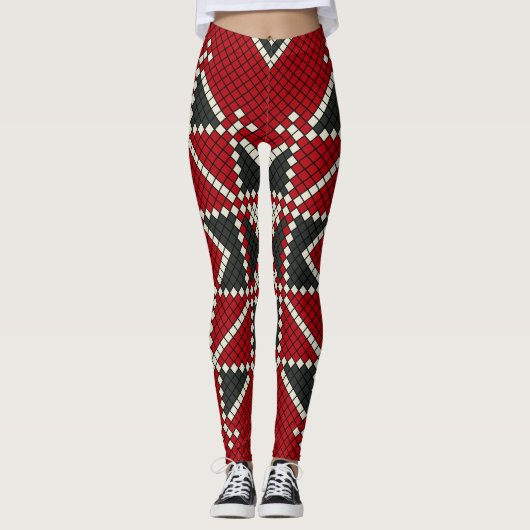 Geometrische mode schattig-trendy classic leggings (Voorkant)