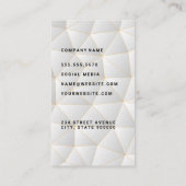 Geometrische moderne achtergrond visitekaartje (Achterkant)