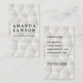 Geometrische moderne achtergrond visitekaartje (Voorkant / Achterkant)