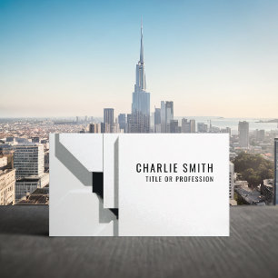 Geometrische moderne eenvoudige legant visitekaartje