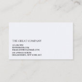 Geometrische moderne eenvoudige visitekaartje (Achterkant)