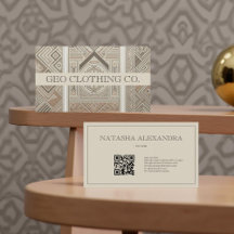 Geometrische moderne elegante havermoutklei