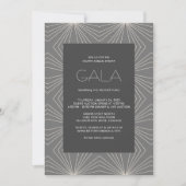 Geometrische moderne gala-uitnodiging kaart (Voorkant)