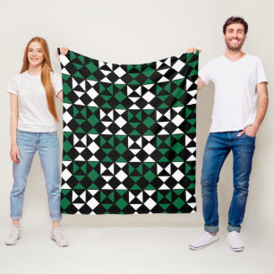 Geometrische moderne geometrische patroon fleece deken